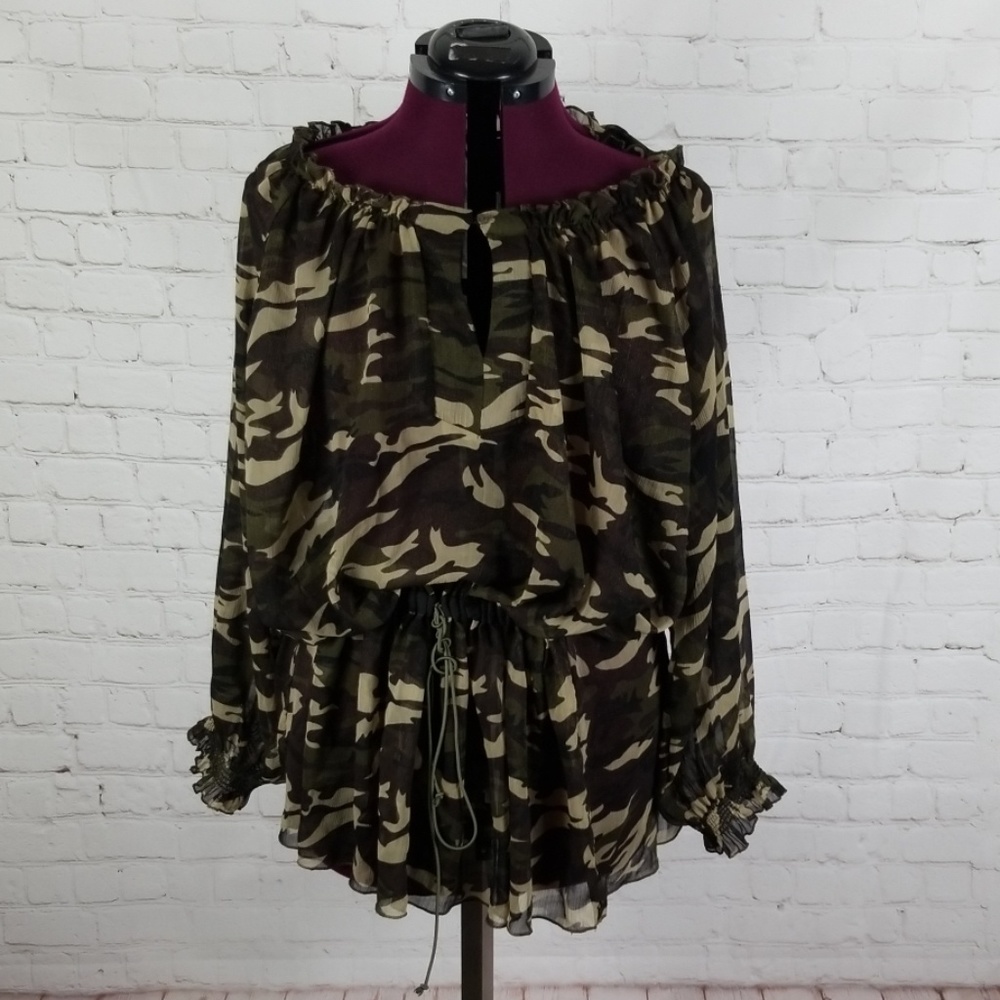 D.F.A New York Camouflage Blouse